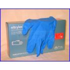 Kép 1/3 - NITRYLEX CLASSIC A100, PRÉMIUM púdermentes nitril kék kesztyű