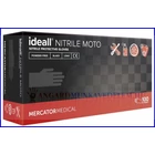 Kép 2/4 - IDEALL NITRILE MOTO PF. /100db  FEKETE ERŐS, TARTÓS, PÚDERMENTES NITRIL VÉDŐKESZTYŰ HOSSZÚ MANDZSETTÁVAL