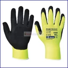Kép 3/4 - A340 PORTWEST HI-VIS GRIP MÁRTOTT LATEX VÉDŐKESZTYŰ, GYEREK MÉRET IS / PÁR