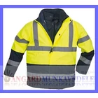 Kép 1/2 - ROADWAY PE 3/1 sárga/kék: steppelt kék bélelt mellény + dzseki + együtt: bélelt kabát