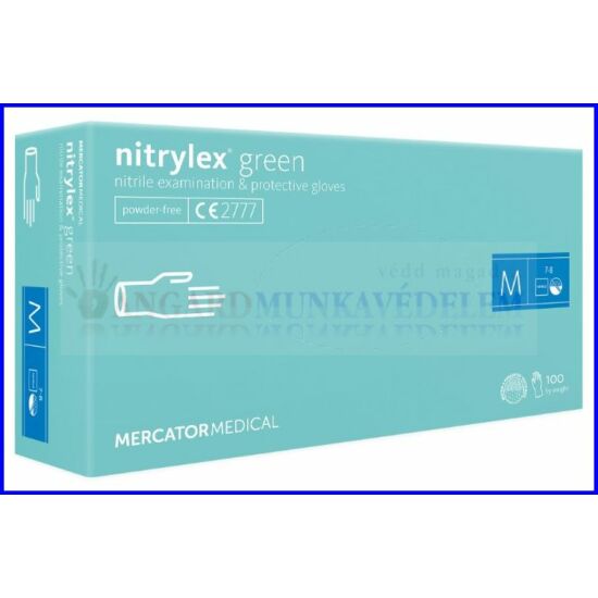 NITRYLEX GREEN PF. zöld nitril kesztyű /100db
