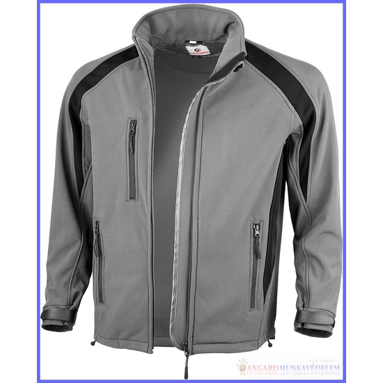 Dzseki Softshell szürke-fekete 10204