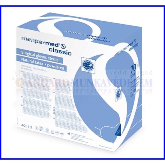 Sempermed CLASSIC STERIL púderezett sebészeti kesztyű (1pár/csomag)