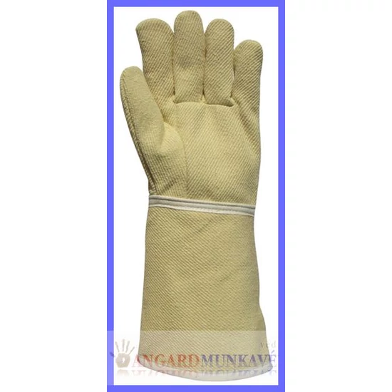 59875 ÖTUJJAS, 38 CM-ES SZÖVÖTT PARA-ARAMID KESZTYŰ(250°C) / PÁR